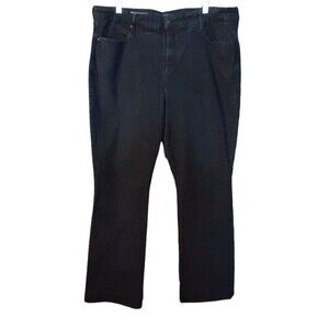 NYDJ Billie Mini Boot Black Jeans High Rise Lift Tuck Women's 20W Black